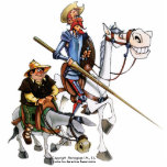 DON QUIXOTE & ROCINANTE, SANCHO & RUCIO FOTOBEELDJE MAGNEET<br><div class="desc">De animatiereeks "DON QUIXOTE OF LA MANCHA" van de Cartoon werd in 1979 voor het eerst op tv gezien, sindsdien door tv-zenders rond het wereldbol uitgezonden. Don Quichot werd voor het eerst gepubliceerd in 1605 en het tweede deel werd gepubliceerd in 1615. Onze magneten herdenken zowel de IVe eeuw, die...</div>