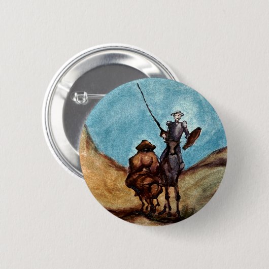 Don Quixote Ronde Button 5,7 Cm (Voorkant /achterkant)