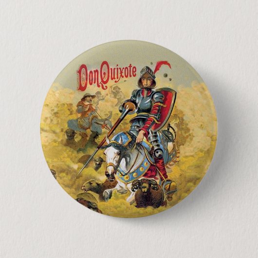 Don Quixote Ronde Button 5,7 Cm (Voorkant)