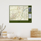 Don Quixote Route Map - Cervantes Poster (Keuken)