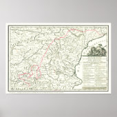 Don Quixote Route Map-Mapa de la Ruta del Quijote Poster (Voorkant)