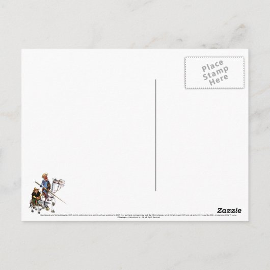 Don Quixote routekaart - Cervantes Briefkaart (Achterkant)