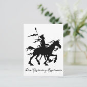 Don Quixote y Rocinante Briefkaart (Staand voorkant)