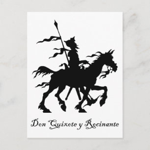 Don Quixote y Rocinante Briefkaart