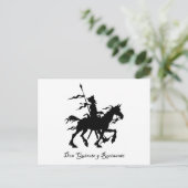 Don Quixote y Rocinante Briefkaart (Staand voorkant)