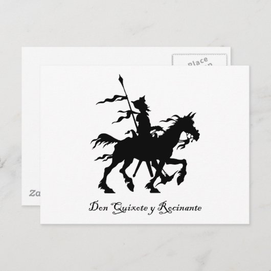 Don Quixote y Rocinante Briefkaart (Voorkant / Achterkant)