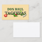 Don Raul Taquizas Visitekaartje (Voorkant / Achterkant)
