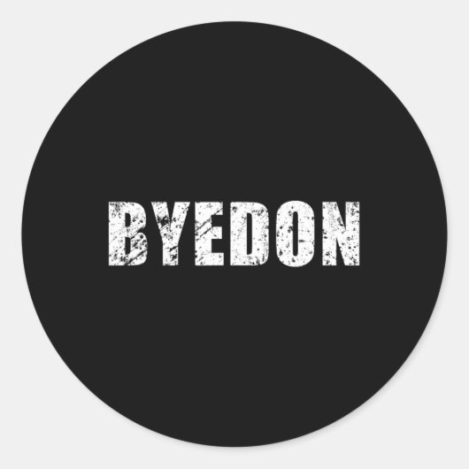 Don Retro Grunge Funny Ronde Sticker (Voorkant)