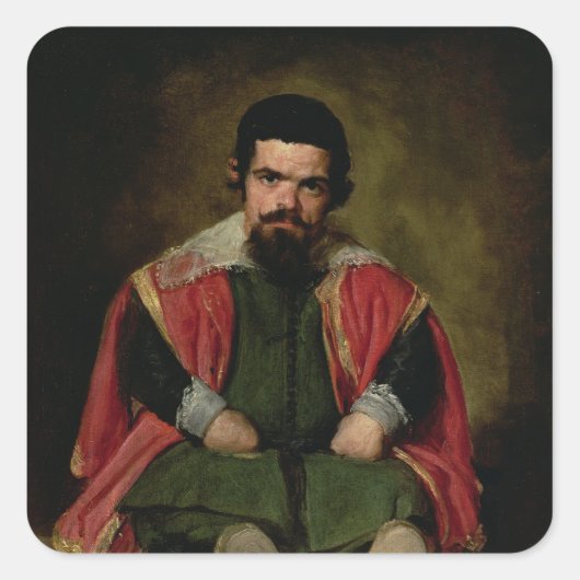 Don Sebastian de Morra, c.1643-44 Vierkante Sticker (Voorkant)