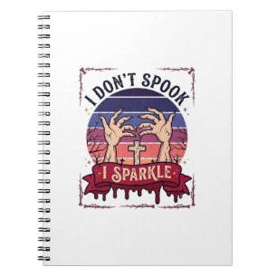 Don Spook Glitter Zombie Handen Halloween Bloed_1 Notitieboek