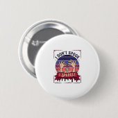 Don Spook Glitter Zombie Handen Halloween Bloed_1 Ronde Button 5,7 Cm (Voorkant /achterkant)