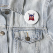 Don Spook Glitter Zombie Handen Halloween Bloed_1 Ronde Button 5,7 Cm (In situ)
