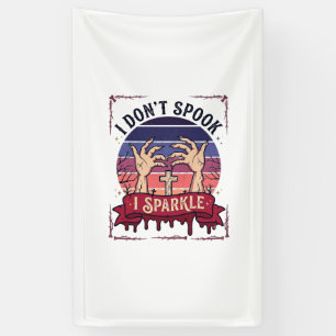 Don Spook Glitter Zombie Handen Halloween Bloed_1 Spandoek