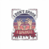 Don Spook Glitter Zombie Handen Halloween Bloed_1 Sticker (Voorkant)