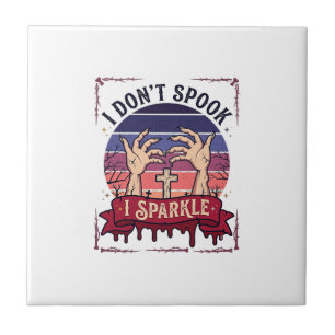 Don Spook Glitter Zombie Handen Halloween Bloed_1 Tegeltje