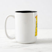 Don, stop niet. tweekleurige koffiemok (Links)