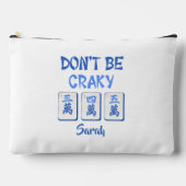 Don’t Be Craky Mahjong Blue Crak Tiles Funny Etui (Voorkant)