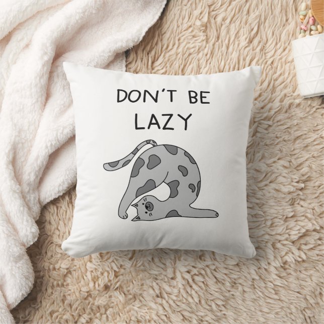 Don’t Be Lazy Yoga Cat Kussen (Deken)