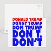 Don T Briefkaart (Voorkant / Achterkant)