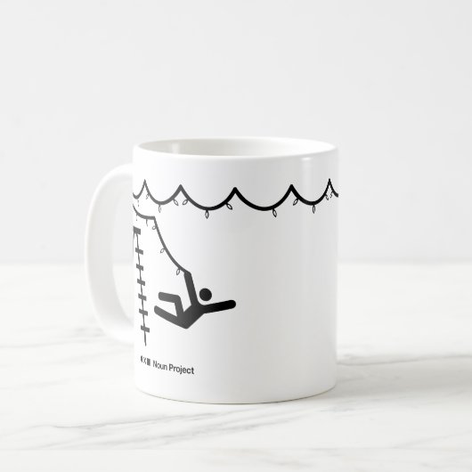 Don’t Fa-la-la Off the Ladder Mok (Voorkant links)