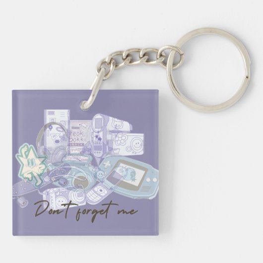 Don’t Forget Me – Nostalgic 2000s Memories  Sleutelhanger (Achterkant)