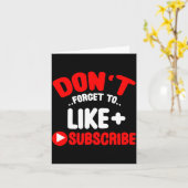 Don’t Forget To Like And Subscribe Social Media In Kaart (Gele Bloem)