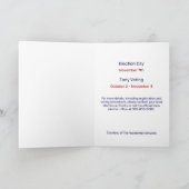 Don’t Forget to Vote! Patriotic Celebration  Kaart (Binnen)