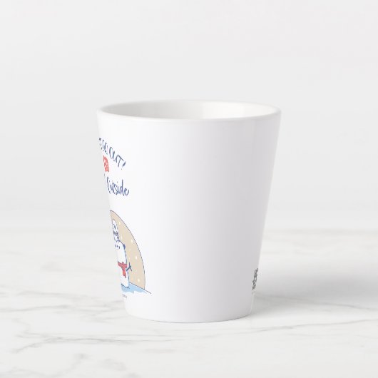 Don´t go out! It´s Cool Outside |  Latte Mok (Voorkant)