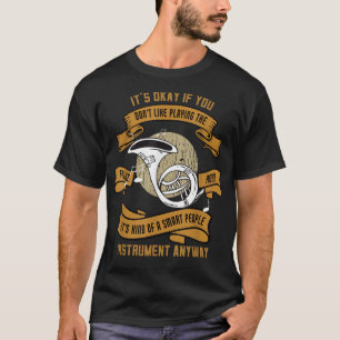 Don_t houdt ervan muziek muzikaal Frans paard af t T-shirt