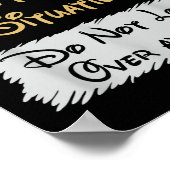 Don’t Laugh Situation Dont Look Over At Me Funny Q Poster (Hoek)