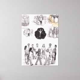 Don’t let death. Be your life. Canvas Afdruk