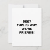 Don’t Look Notecard Notitiekaartje (Achterkant)