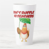 Don’t Ruffle My Feathers Latte Mok (Voorkant)