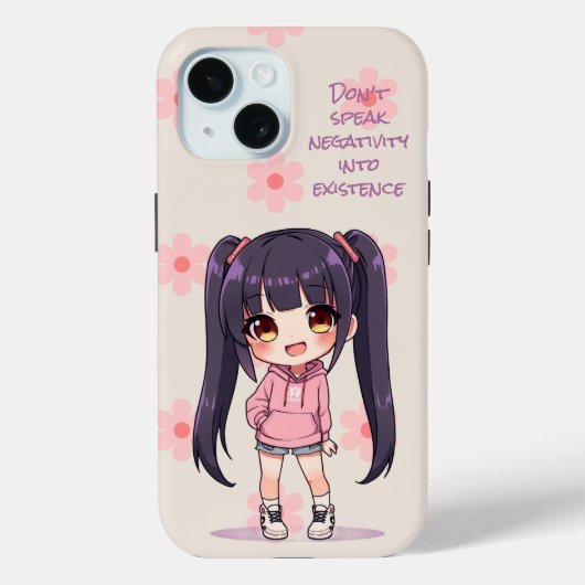 Don’t speak negativity into existence Case-Mate iPhone case (Achterkant)