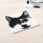 Don’t Spill It – Ink Cat  Kartonnen Onderzetters (Schuin)