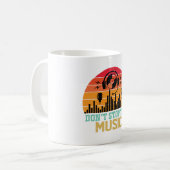 Don’t Stop The Music Coffee Mug Koffiemok (Voorkant links)