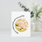 Don’t Stop Until You Are Proud Motivational Quote Briefkaart (Staand voorkant)