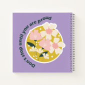 Don’t Stop Until You Are Proud  Motivational Quote Notitieboek (Achterkant)