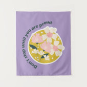 Don’t Stop Until You Are Proud Motivational Quote Wandkleed (Voorkant)