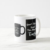 Don’t Talk to Me Mug – Sarcastic Coffee Cup Koffiemok (Voorkant rechts)