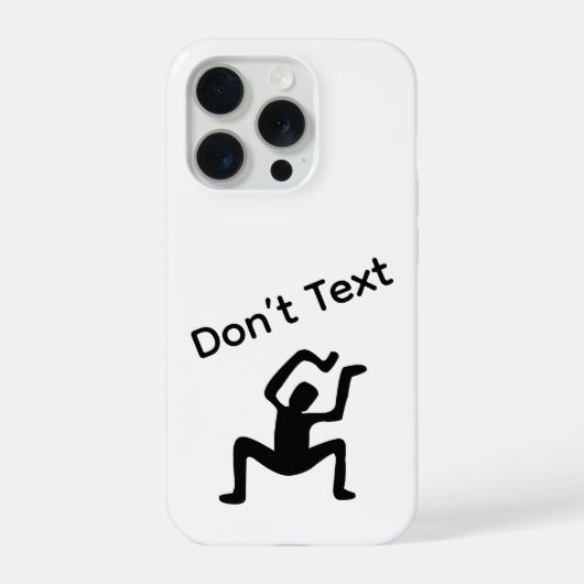 Don’t Text iPhone Hoesje (Achterkant)