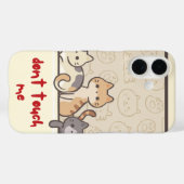 Don’t Touch Me Cat Phone Case | Cute & Sassy Cat (Achterkant (horizontaal))