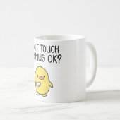Don’t Touch My Mug – Cute Funny Coffee Mug Koffiemok (Voorkant rechts)