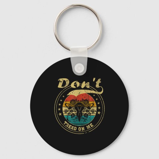 Don’t Tread On Me Uterus  Sleutelhanger (Voorkant)