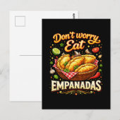 Don’t Worry, Eat Empanadas Briefkaart (Voorkant / Achterkant)