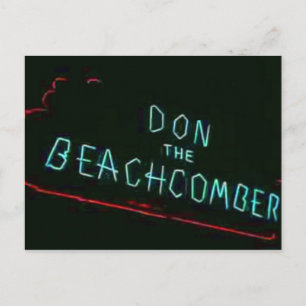 Don The Beachcomber,  Chicago Neon Post Car Briefkaart