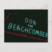 Don The Beachcomber,  Chicago Neon Post Car Briefkaart (Voorkant)