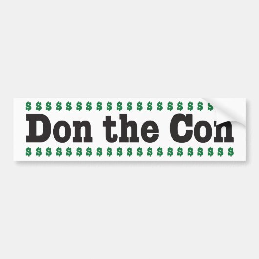 Don the Con Bumpersticker (Voorkant)