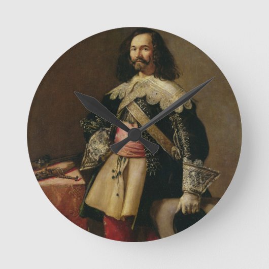 Don Tiburcio de Redin y Cruzat (olie op doek) Ronde Klok (Voorkant)