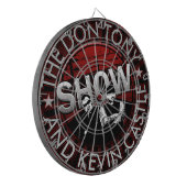 Don Tony en Kevin Castle Show Dartboard! Dartbord (Voorkant Links)